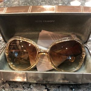 Authentic Reed Krakoff Clear frame Sunglasses!